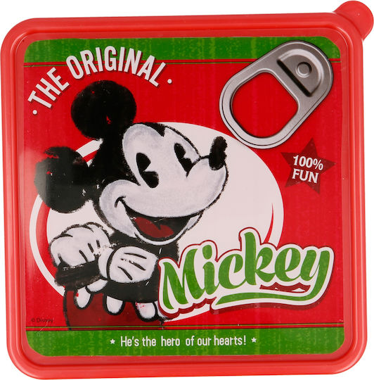 Stor Plastic Kids' Food Container Mickey Green x x 4.4cm