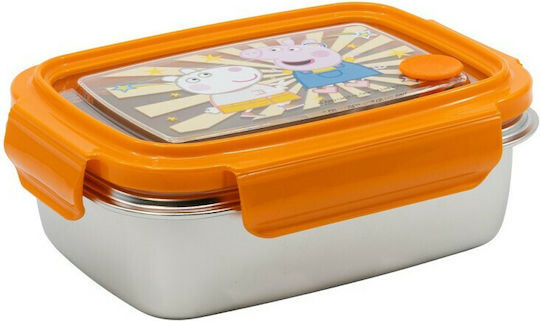 Stor Kids Lunch Stainless Steel Box Orange