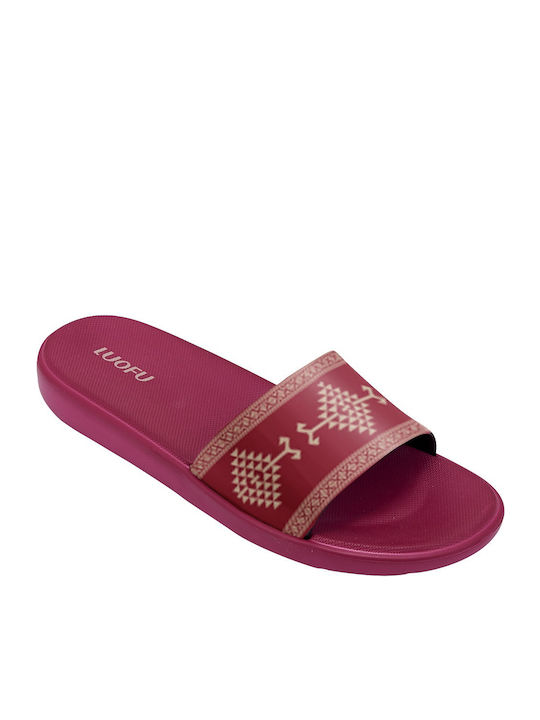 B-Soft Slides Burgundy