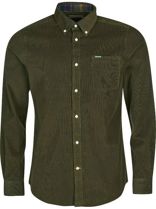 Ramsey Long-sleeved Corduroy Shirt Green