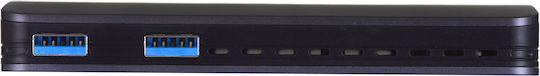Unitek Θήκη για Σκληρό Δίσκο M.2 SATA III με σύνδεση 2x USB 3.2