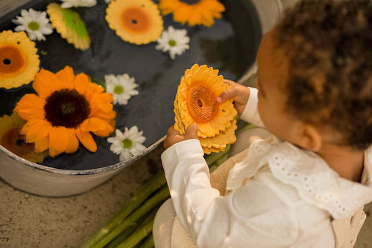 Oli&Carol Sun The Sunflower Teether from Rubber for 0 Months+