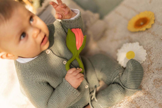 Oli&Carol Theo Tulipa Teether Rubber for 0 Months+
