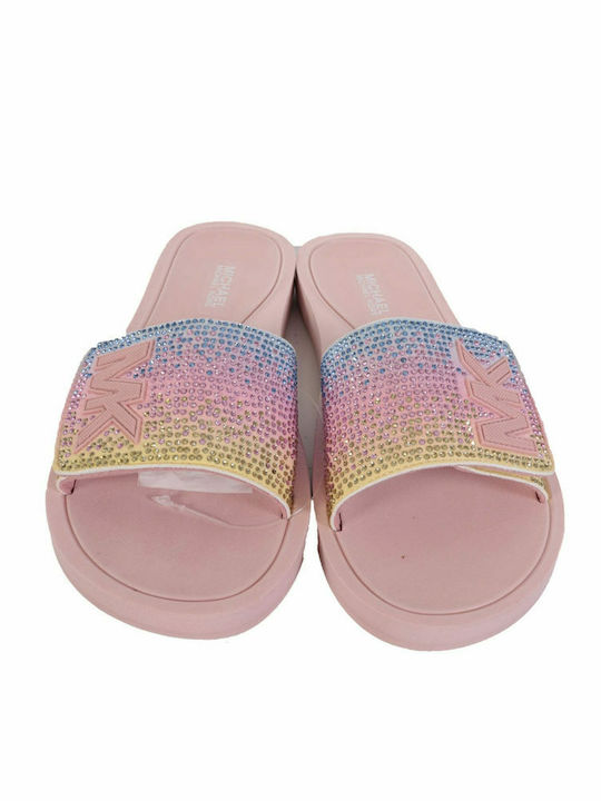 Degrade Suede Slide Slides σε Ροζ Χρώμα