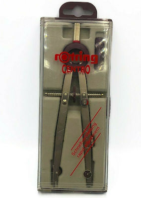 Rotring Centro Rapid Adjustment Compass with Point and Circle Cutter in Case