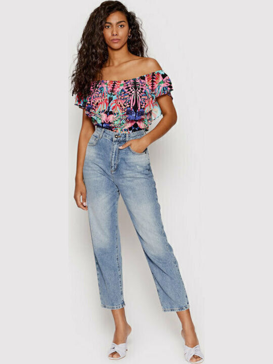 Short Sleeve Bodysuit Slim Fit Pink/Green/Blue