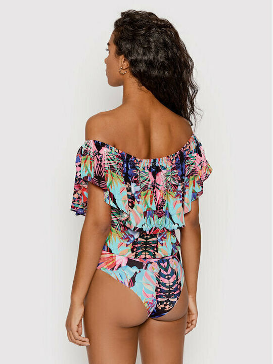 Short Sleeve Bodysuit Slim Fit Pink/Green/Blue