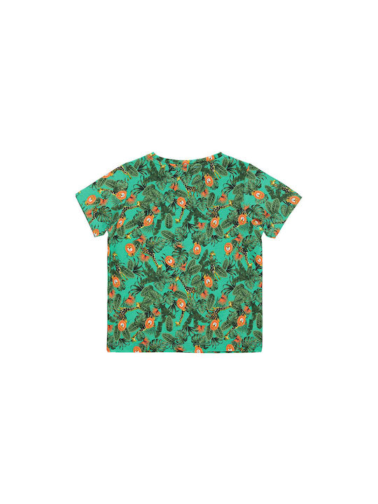 Kids t-shirt jungle green for boys (2-6 years)