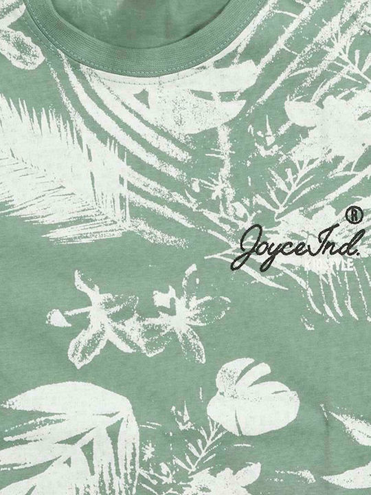 Set of Kids' T-shirts Ecru/Green Tropical