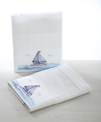 Bellissimo Baptism Towel Set Καράβι Λευκό