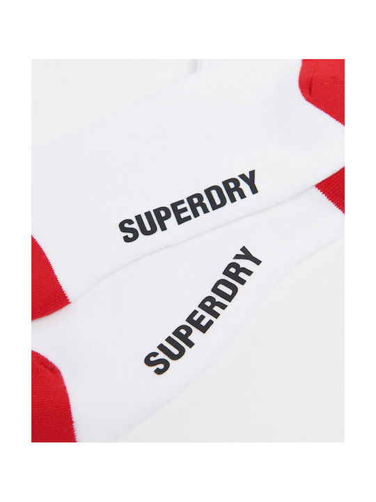 Superdry Bărbați Șosete cu Model Albe 1Pachet