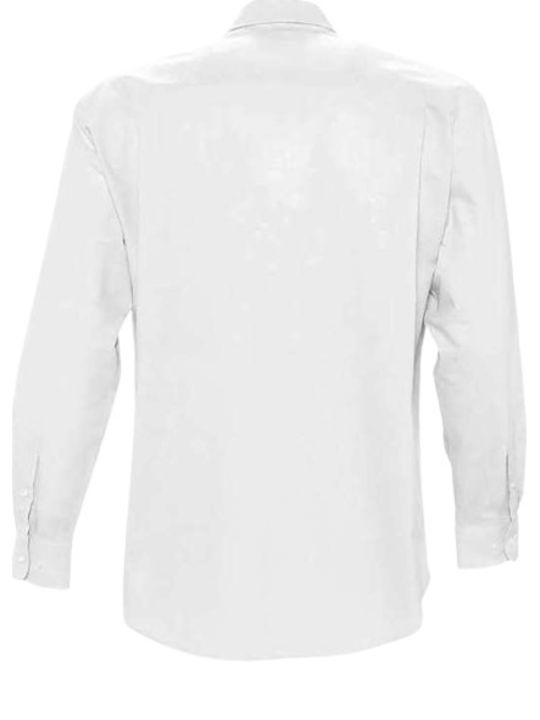 Sol's Men's Shirt Long Sleeve White