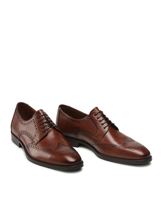 Lucien Men's Leather Oxfords Brown