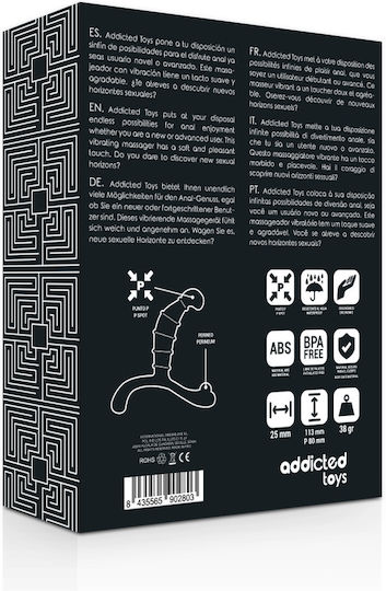 Addicted Toys Addicted Toys Prostate Anal Pleasure Πρωκτική Σφήνα Black 11.3cm