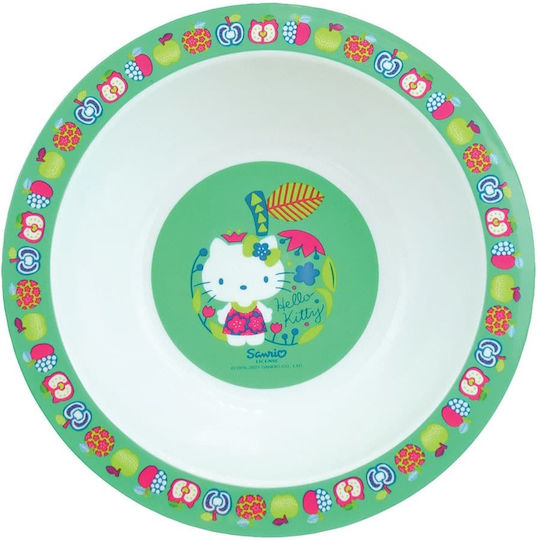 Ango Feeding Set Hello Kitty made of Plastic Multicolour 3pcs