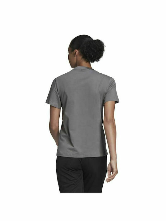 Adidas Entrada 22 Women's Athletic T-shirt with V Neckline Gray