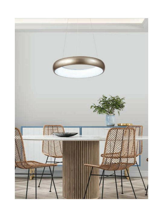 Inlight Pendant Lamp with Built-in LED Gold