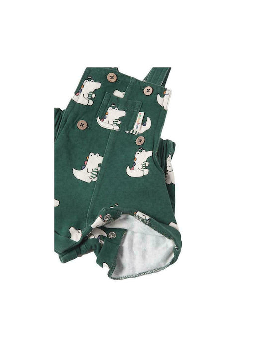 Mayoral Kids Fabric Overall Green