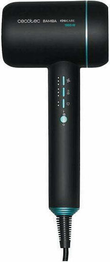 Cecotec Bamba IoniCare 6000 Πιστολάκι Μαλλιών με Φυσούνα 1800W Black