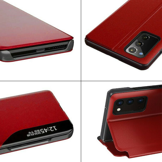 Ancus Smart Flip Book Plastic Roșu (Galaxy A03s)