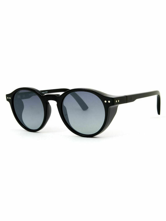 Sun's Good The Guardian Sunglasses with Black Plastic Frame and Gray Gradient Lens SG01C001