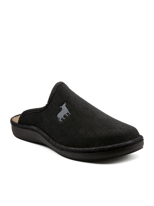 Naturelle Bull Men's Slipper Black