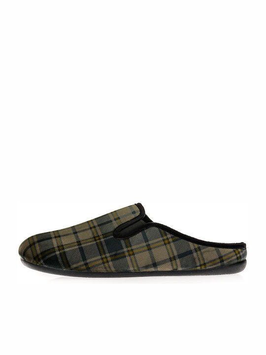 Papuci bărbați iarna cu modele Kaki