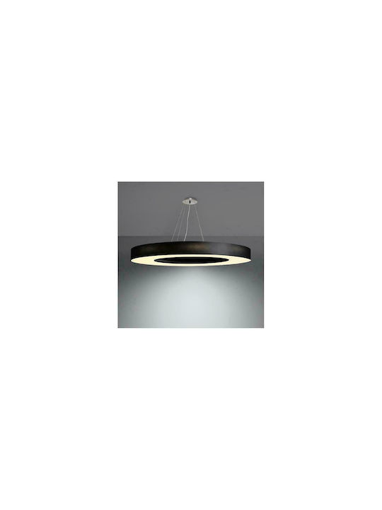 Sollux Saturno Slim 90 Pendant Chandelier for 8 Bulbs E27 Black