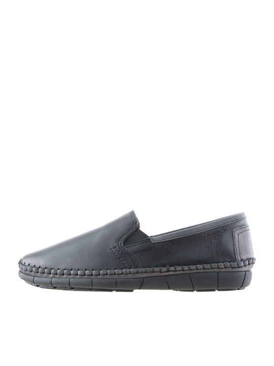 Кожа Мъжки Slip-On Черен