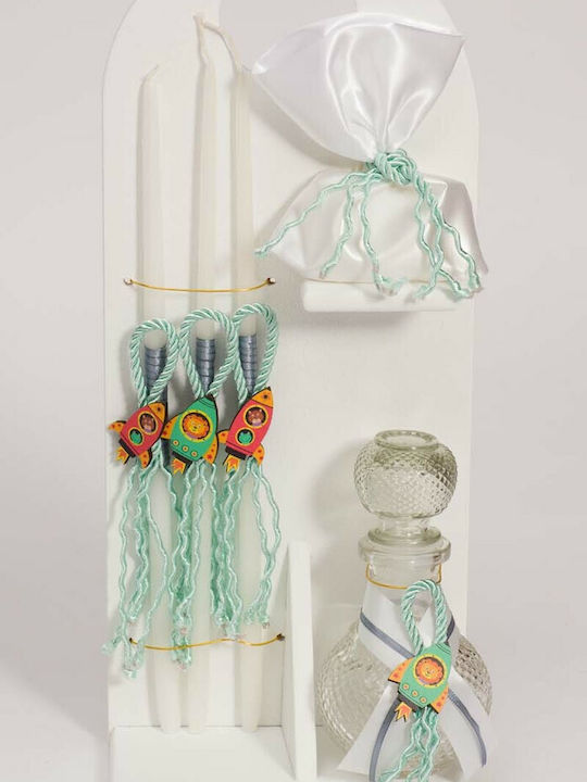 In Space Baptism Set with Animals Theme