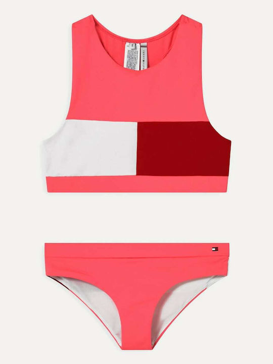 Tommy Hilfiger Παιδικό Μαγιό Μπικίνι Ροζ