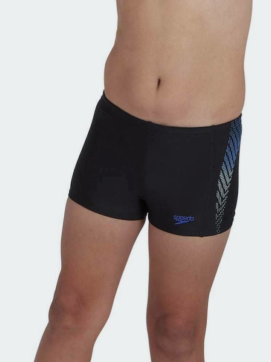 Speedo Plastisol Kinder Badeanzug Badeshorts Schwarz