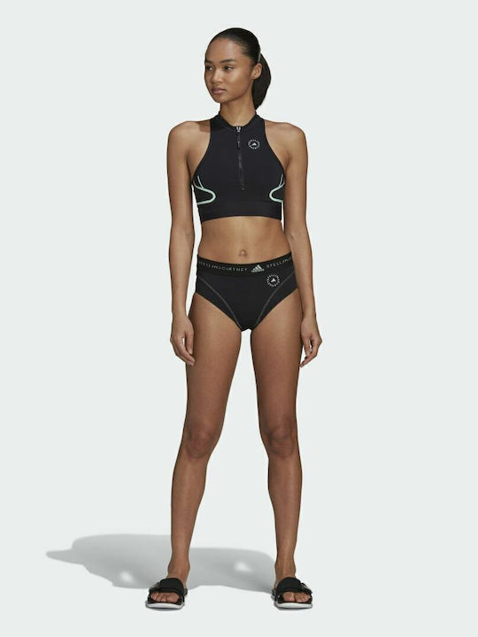 Stella Mccartney Truepace Bikini Slip Talie Înaltă Negru