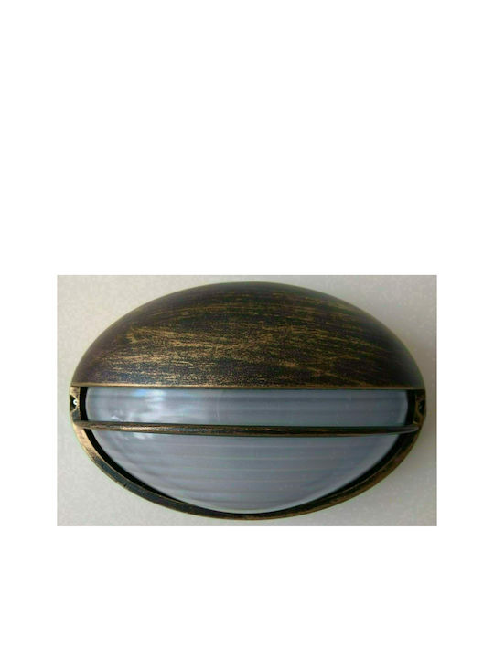Aca Wall-Mounted Outdoor Turtle Light E27 IP45 22x15x10εκ.