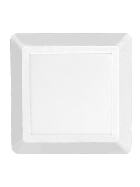 Aca Wall-Mounted Outdoor Ceiling Light LED IP65 4W with Warm White Light 12.5x12.5x12.5εκ.