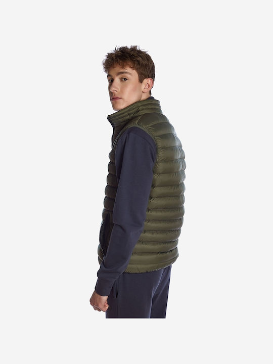 Camaro Ärmellos Herren Jacke Puffer Khaki