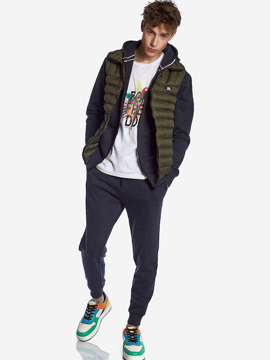 Sleeveless Jacket Puffer Khaki