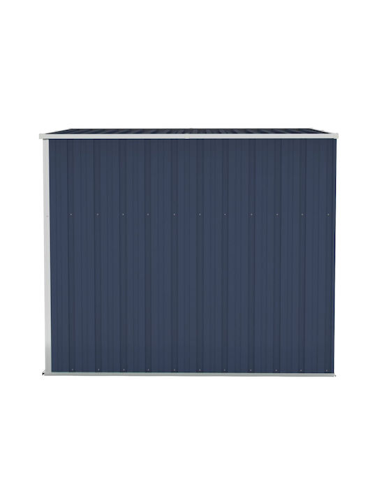 Metallisches Gartenhaus Anthrazit mit Lüftungsschlitzen M1.18xB1.94xH1.78m