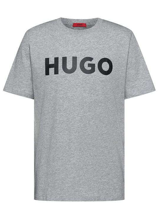 Hugo Boss Ανδρικό T-shirt Κοντομάνικο Γκρι