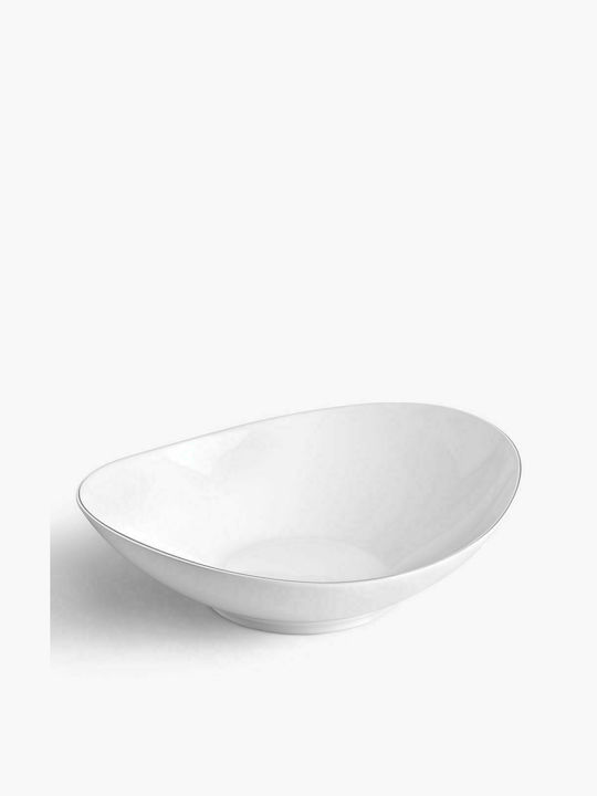 Ιωνία Σαλατιέρα Genesis Salad Bowl Porcelain Λευκή 28x28cm 1pcs