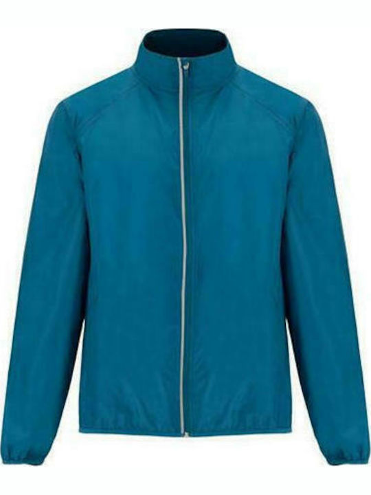 Roly Glasgow Herren Jacke Lässig Winddicht Petrol Blue