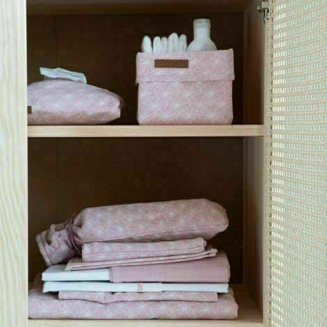 Little Dutch Hooded Baby Bath Towel Lilly Leaves Pink