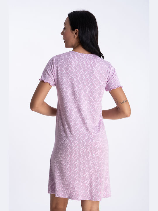 Rachel Women's Summer Nightgown Purple