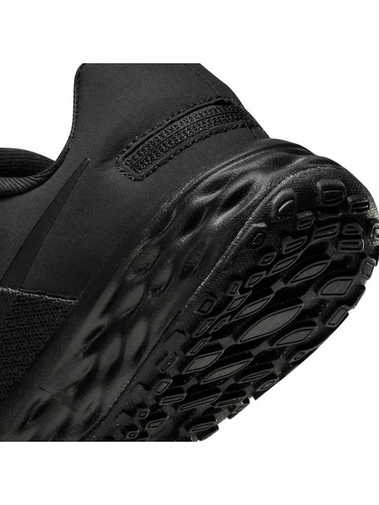 Revolution 6 Fly Ease Αθλητικά Παιδικά Παπούτσια Running με Σκρατς Μαύρα