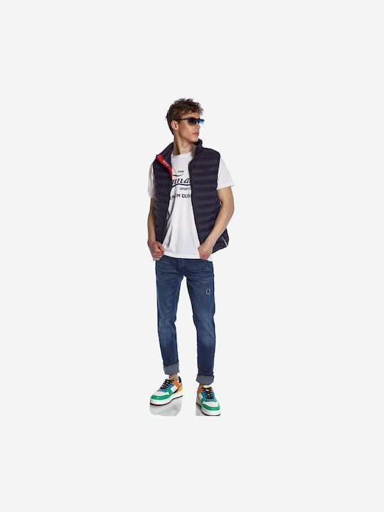 Herren Jeanshosen Elastisches Slim Fit Blau