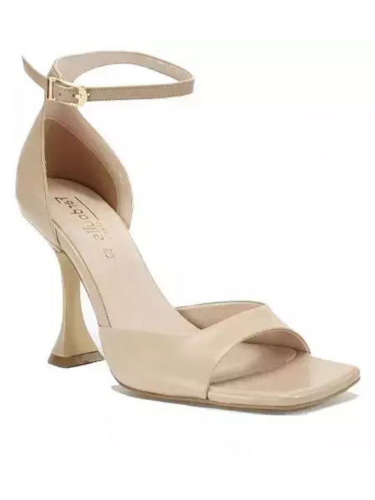 Fardoulis Leder Damen Sandalen in Beige Farbe