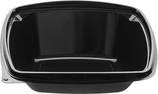 Intertan Recipient de plastic de unică folosință PET fără Capac cu Capacitate 750ml Negru 50buc