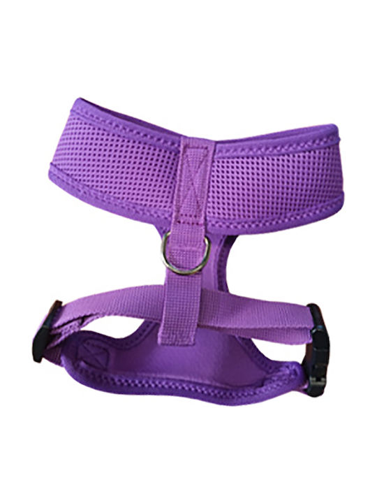 Pet Interest Dog Harness Vest Mesh Plain Purple Small 30-40cm 54491