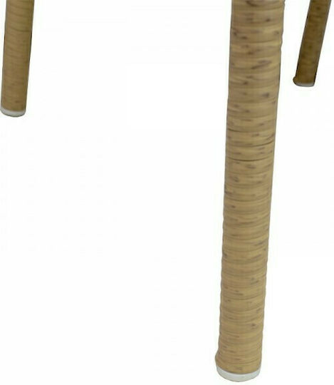 Fotoliu de exterior Rattan Laura Natural 58x58x90cm