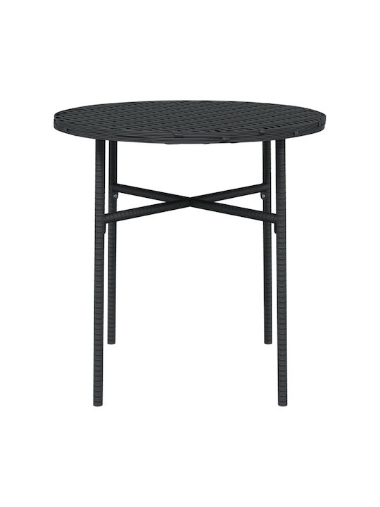 Tisch für kleine Außenbereiche Stabil Black 45x45x45cm